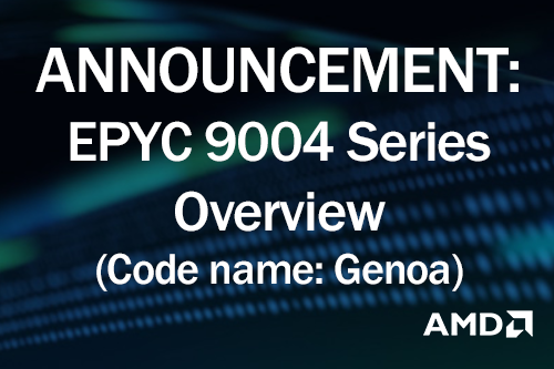 AMD Announces EPYC™ 9004 Series Processors Previously Code Named 'Genoa'