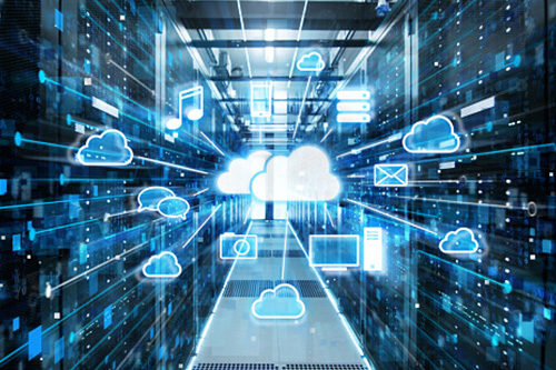 Conceptual image of file data management.